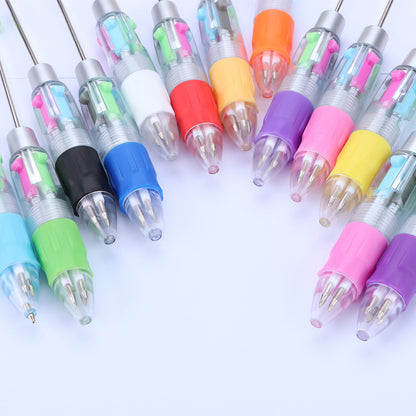 Buy Center Ultimate-Cute Puzzle Multi-color Beaded Visible Transparent Ballpoint Pen