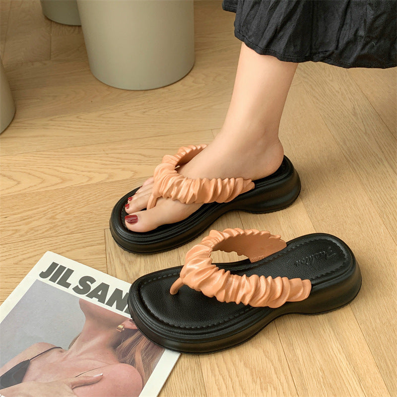 New Couple Flip-flops Beach Seaside Plywood Cool