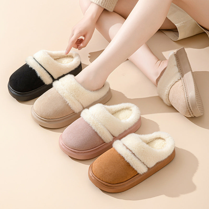 Buy Center Special-Cotton Slippers Women's Thick Bottom Non-slip Indoor Slippers