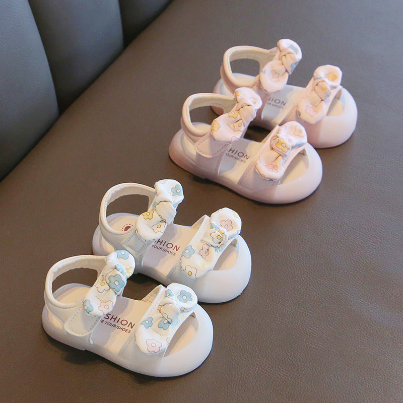 Just Arrived at Buy Center: Baby Flower Soft Bottom Toddler Shoes