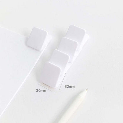 Newly Released at Buy Center: Simple Square Japanese Cute Plastic Photo Note Holder White 5PCS