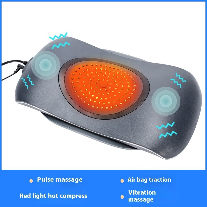 Hot New Items at Buy Center: Waist Massager Lumbar Traction Instrument Red Light Back Hot Compress Airbag Timing