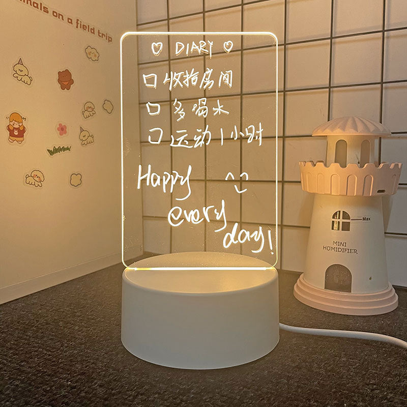 Just Arrived at Buy Center: Xiaoye Lantern Hand Writing Board Activity Luminous Acrylic Noteboard