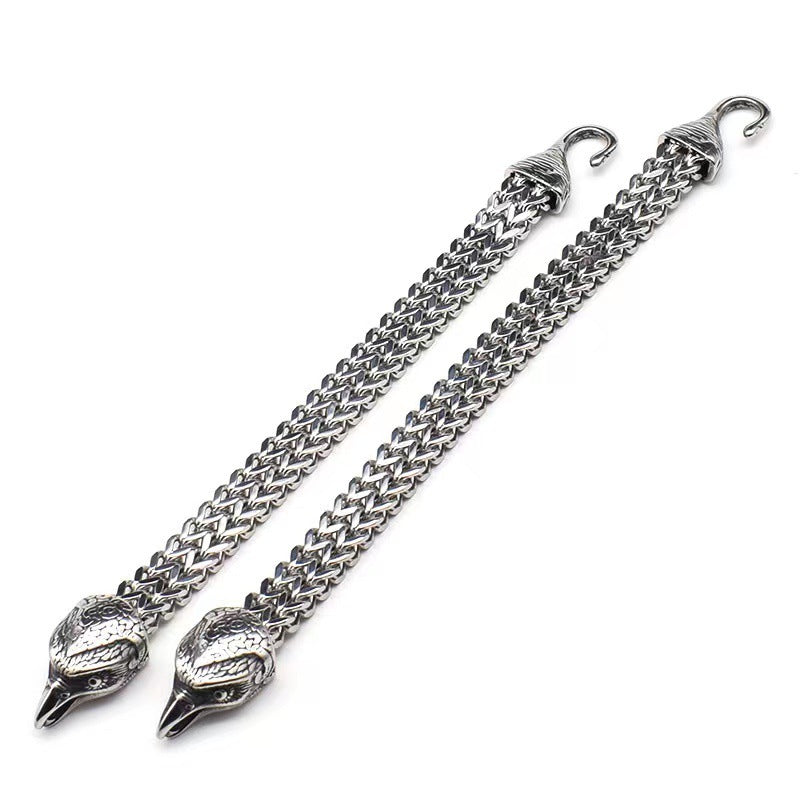 Buy Center Hot Pick-Men's Retro Punk Stainless Steel Bird Head Bracelet