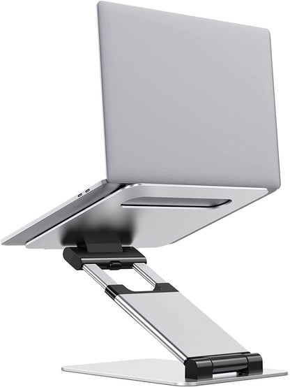 Newly Arrived at Buy Center: Notebook Bracket Laptop Bracket Aluminum Alloy Desktop Adjustable Base 360-degree Rotation DT018 Silver