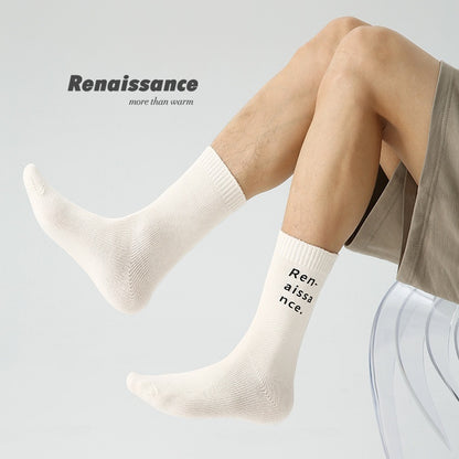 Chaussettes tube Renaissance Original Lettres simples Homme