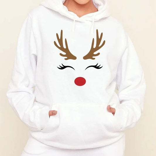 Autumn And Winter Cartoon Elk Men's And Women's Hoodie | Men's Clothing5 | Buy Center