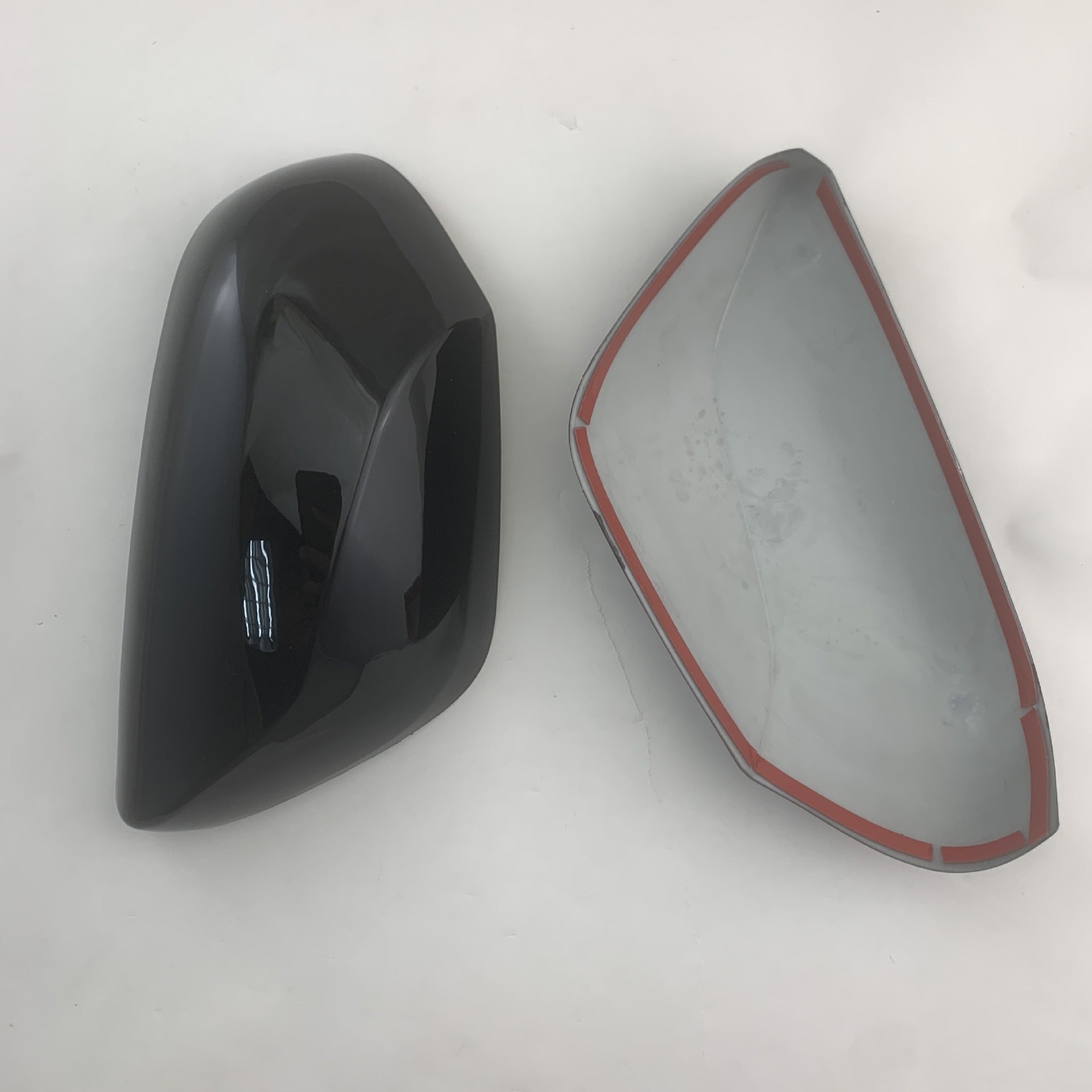 Just Arrived at Buy Center: Bright Black Rear View Mirror Cover Car