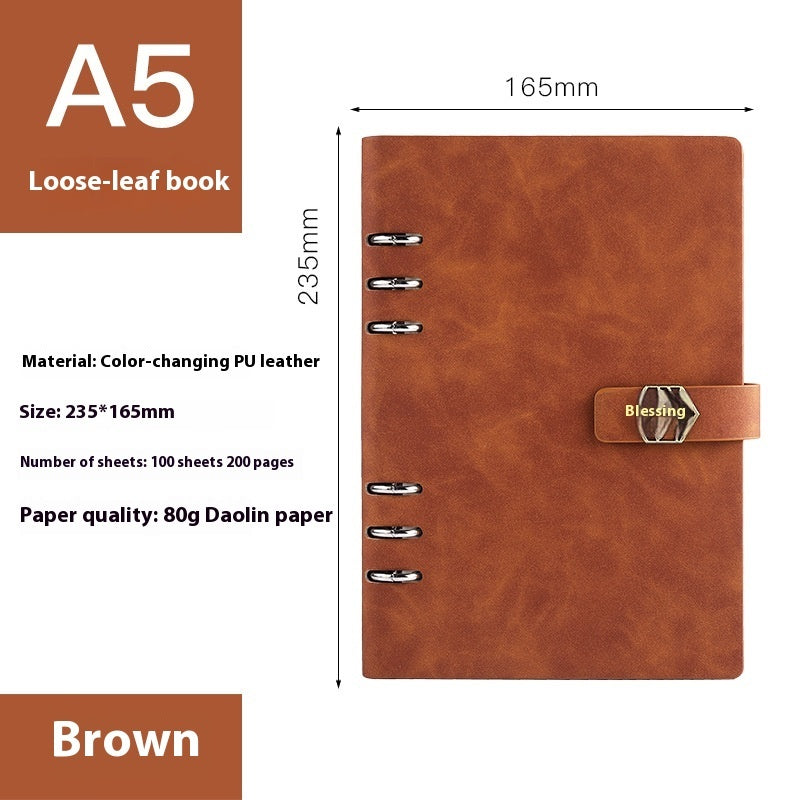 A5 Notebook Loose-leaf Removable Notepad Business Office Meeting Buy Center