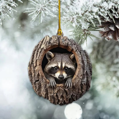 Christmas Tree Decorations Small Animal 2D Flat Print Acrylic Small Pendant Buy Center