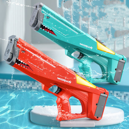 Automatic Electric Water Gun Toys Shark High Pressure Outdoor Summer Beach Toy Kids Adult Water Fight Pool Party Water Toy Set