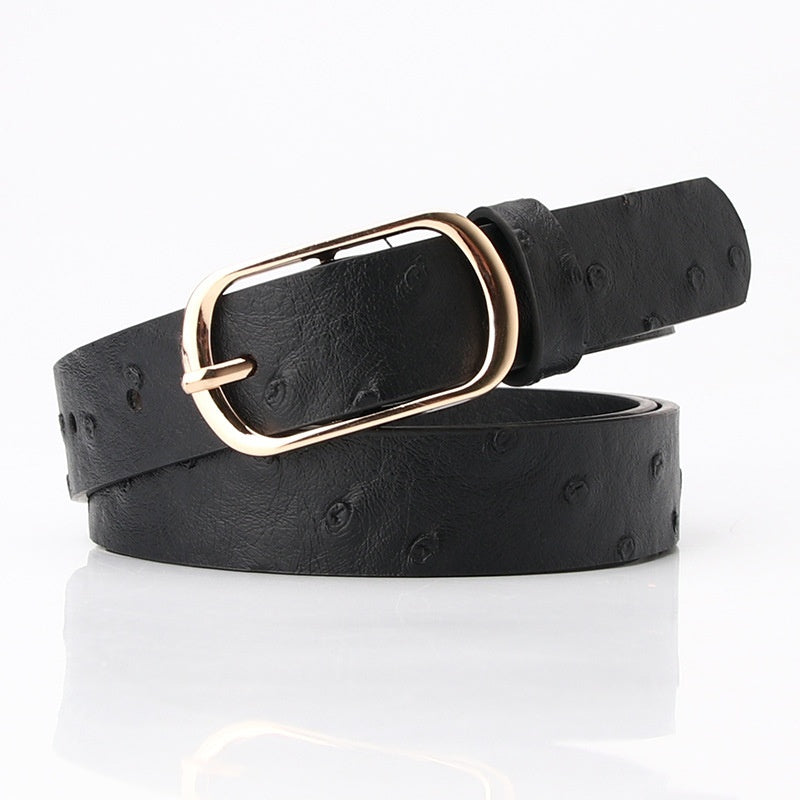 Ceinture à boucle ardillon tendance pour femme