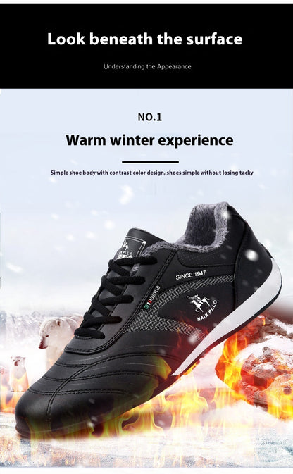 Trending Now at Buy Center: Autumn And Winter Cotton-padded Shoes With Velvet Men's Casual Sneaker