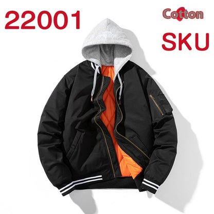 American Street Fashion Hooded Jacket Solid Color Printing Embroidered Baseball Uniform Buy Center