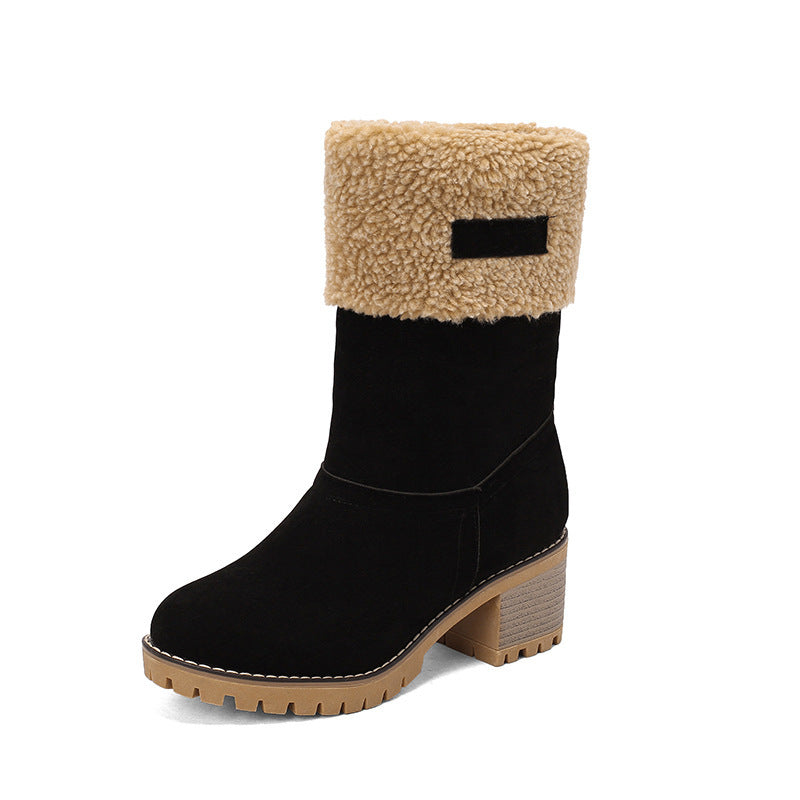 Fashion Personality Suede Low-cut Women's Boots Buy Center