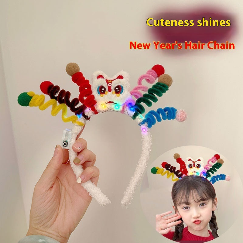 Headband New Year Creative Hair Accessories New Year's Day Annual Meeting Activity Luminous Buy Center