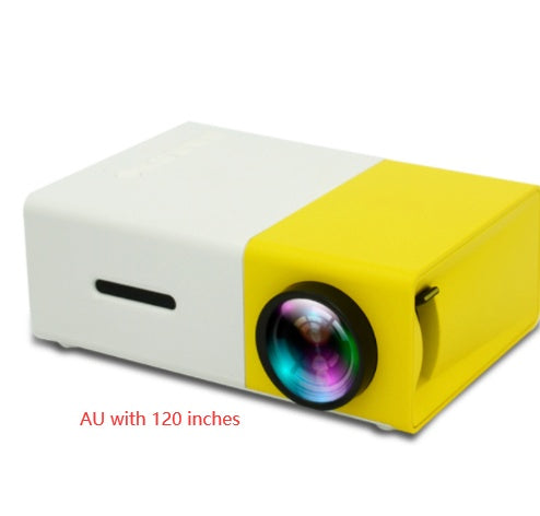 Portable Projector 3D Hd Led Home Theater Cinema HDMI-compatible Usb Audio Projector Yg300 Mini Projector AU with 120 inches