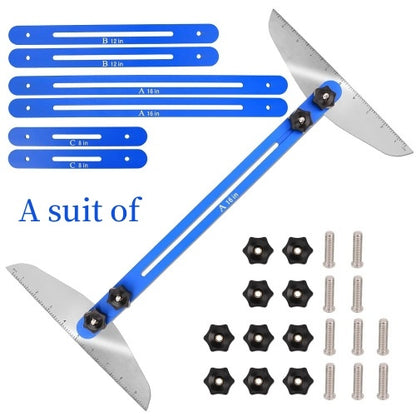 New product Home Stair Decoration Tools Stair Measuring Ruler Blue 1set