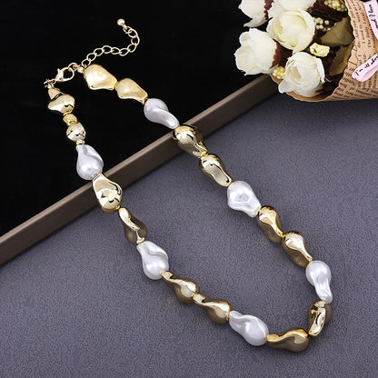 Fashion Trendy Unique Artificial Pearl Clavicle Necklace Buy Center