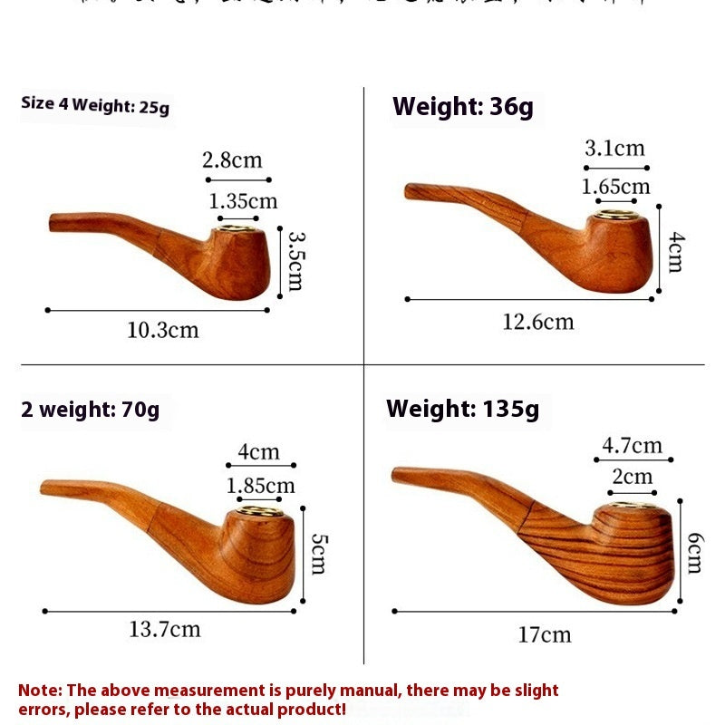 Newly Released at Buy Center: Old-fashioned Hand-polished Solid Wood Pipe