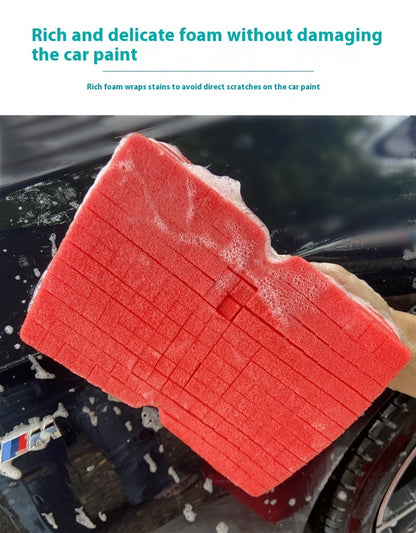 Newly Released at Buy Center: Red Car Wash Brush Wheel Hub Cleaning Sponge