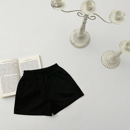 Hot New Items at Buy Center: Elastic Capri Pants Girls' Korean Style Black