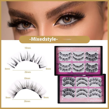 Four Magnetic False Eyelashes Soft Magnetic Curling