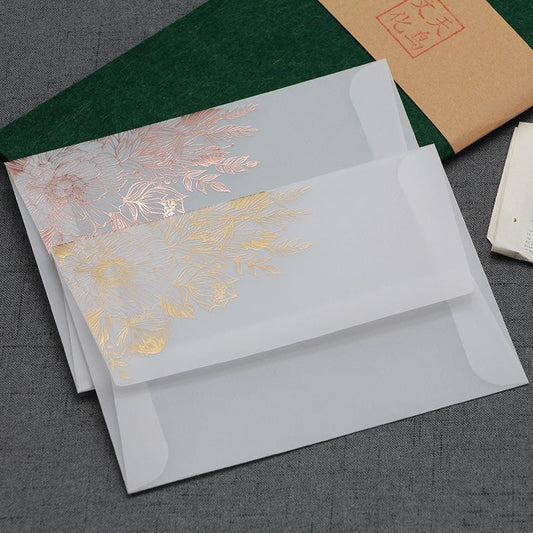 Fresh on the Scene at Buy Center: Sulfuric Acid Paper Invitation Card Bronzing Matte Varnish