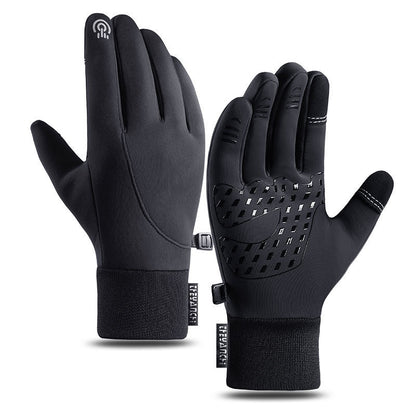 Guantes de ciclismo Otoño e invierno Deportes al aire libre Impermeable Pantalla táctil