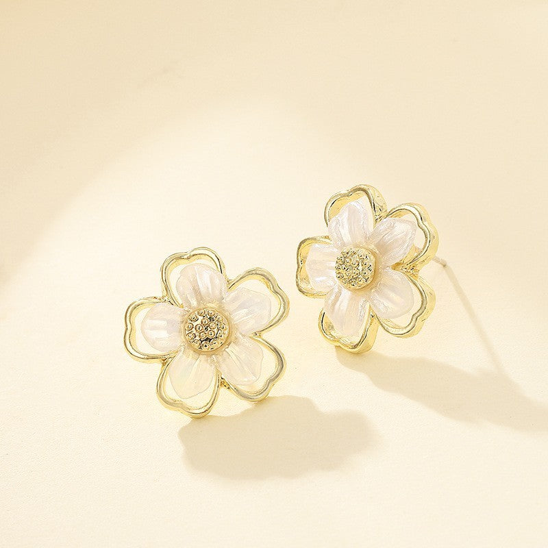 Buy Center Premium Choice-Girl Super Fairy Flower Earrings Sweet And Cute Forest Style Earrings With Versatile Charm Earrings