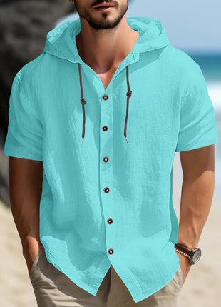 Camisa deportiva informal y cómoda de manga corta para hombre