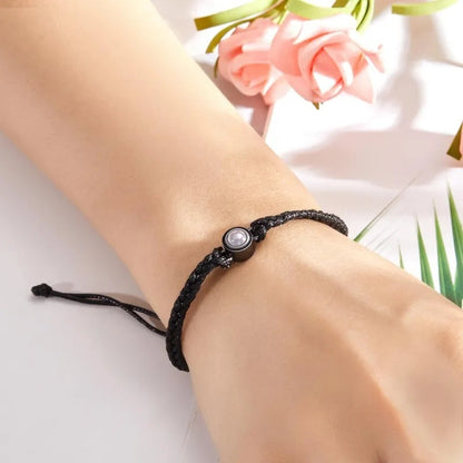 Buy Center Hot Pick-Alloy Photo Projection Bracelet Circular Color Braided Projection Photo