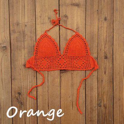 Fresh Arrivals at Buy Center: Women's Fashion Bikini Backless Swimsuit Top Orange