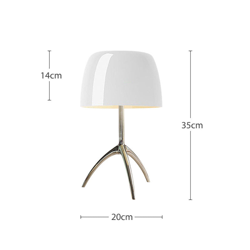 Just Arrived at Buy Center: Copper Table Lamp Middle Ancient House Retro Designer Lamps Small Size White Mask