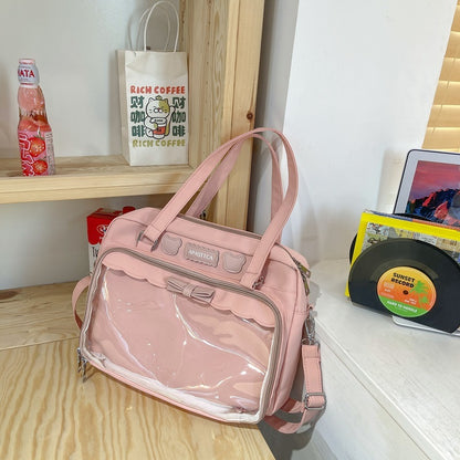 Bolso de hombro de gran capacidad para mujer, estilo japonés, Yuan secundario