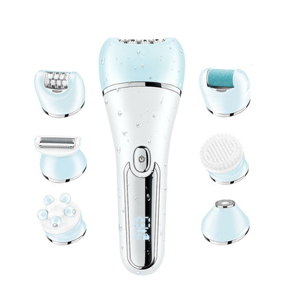 Fresh Arrivals at Buy Center: Six-in-one Women's Electric Plucking Hair Removal Device Suit