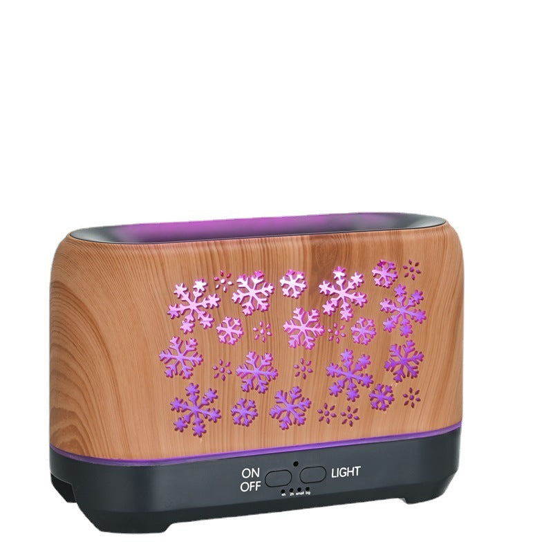 Christmas Snowflake Pattern Humidifier Household Colorful Aromatherapy Humidifier Atmosphere Colorful Diffuser Buy Center