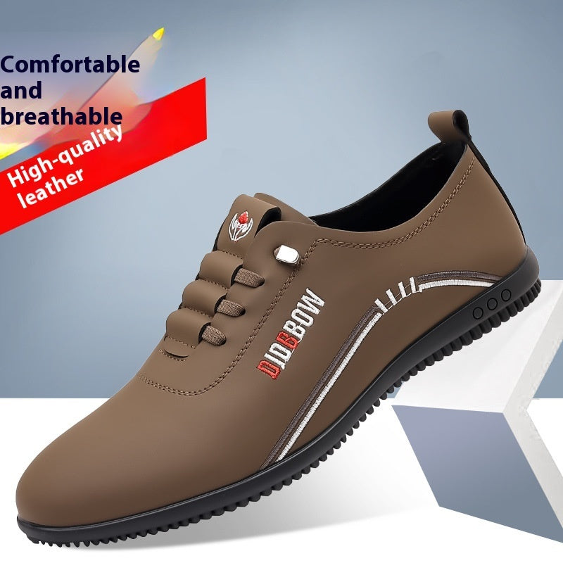 Zapatos casuales de negocios para hombre, sin cordones, ligeros, con forro polar