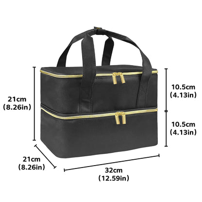 Fresh Arrivals at Buy Center: Handheld Double Deck Manicure Implement Storage Bag