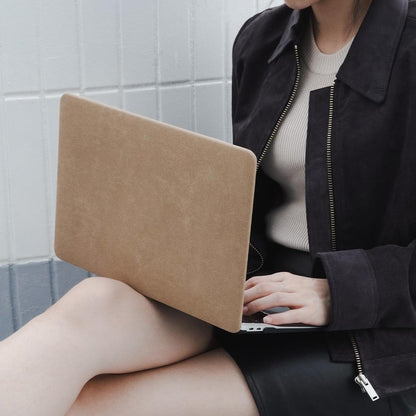 Just Arrived at Buy Center: Simple Cocoa Brown Suede Computer Case