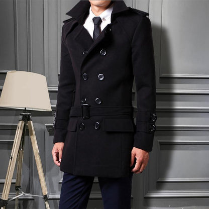 Manteau Slim Fit pour homme à la mode coréenne