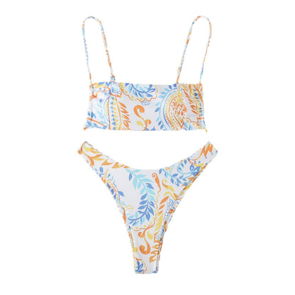 Hot New Items at Buy Center: Printed Split Swimsuit European And American Swimsuit