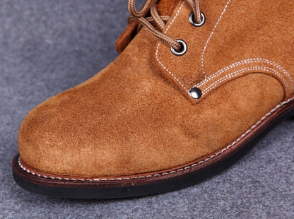 Newly Released at Buy Center: Thick Suede Cowhide High-top Work Genuine Leather Shoes