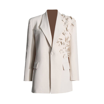 Stitching Three-dimensional Butterfly Decorative Suit Jacket Buy Center