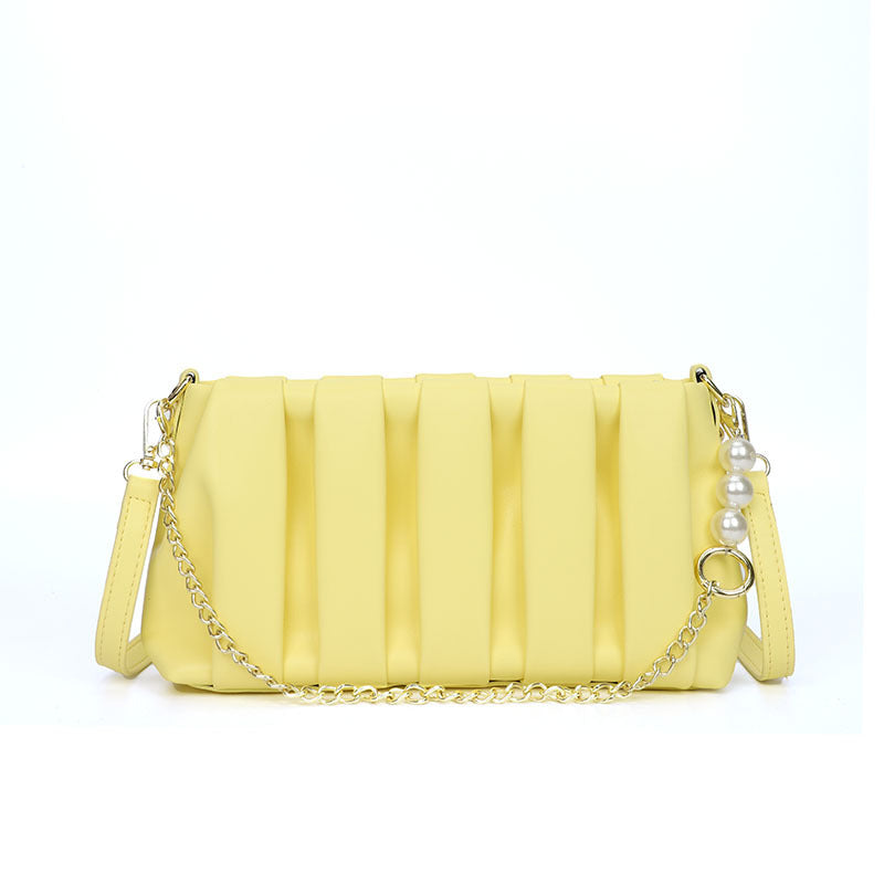 Buy Center Hot Pick-Women's Fashion Pleated Shoulder Underarm Bag Light Yellow