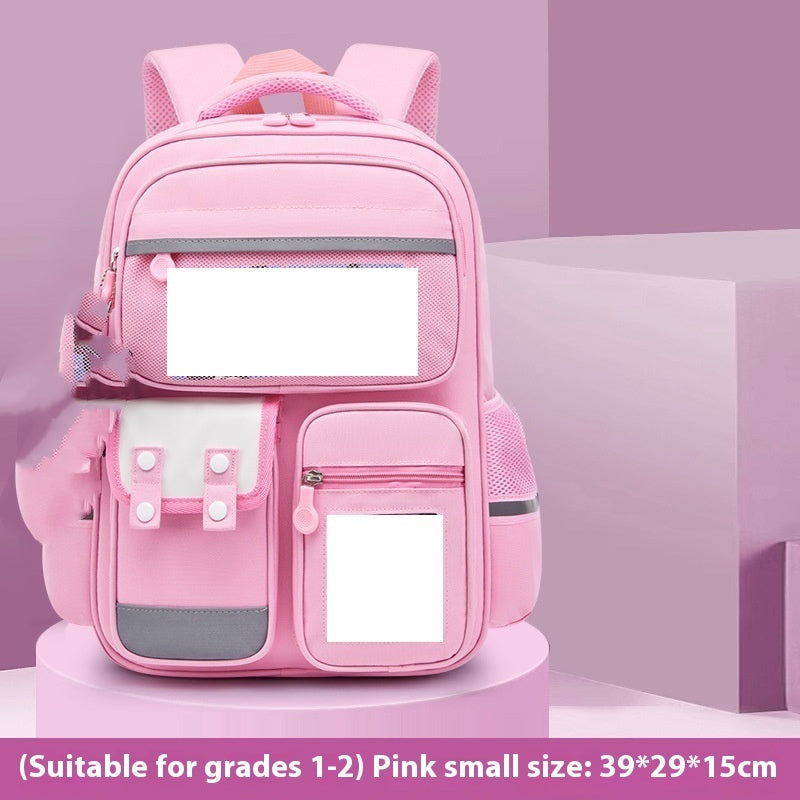 Hot New Items at Buy Center: Backpack Lightweight And Large Capacity Schoolbag Small Pink Single Schoolbag