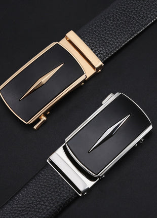 Men's Automatic Leather Buckle Business Belt