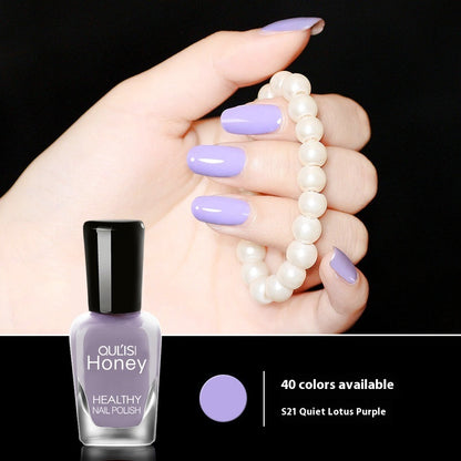 Just Arrived at Buy Center: Water-based Peelable Tearable Nail Polish 8ml 21 Quiet Lotus Purple 8ml