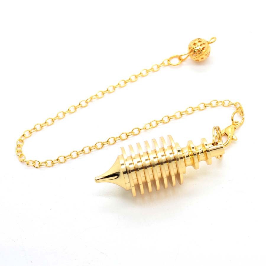 Buy Center Top Rated-Metal Seven-layer Conical Split Decorative Pendant Gold Plating