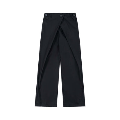 Retro New Loose Wide-leg Straight Trousers